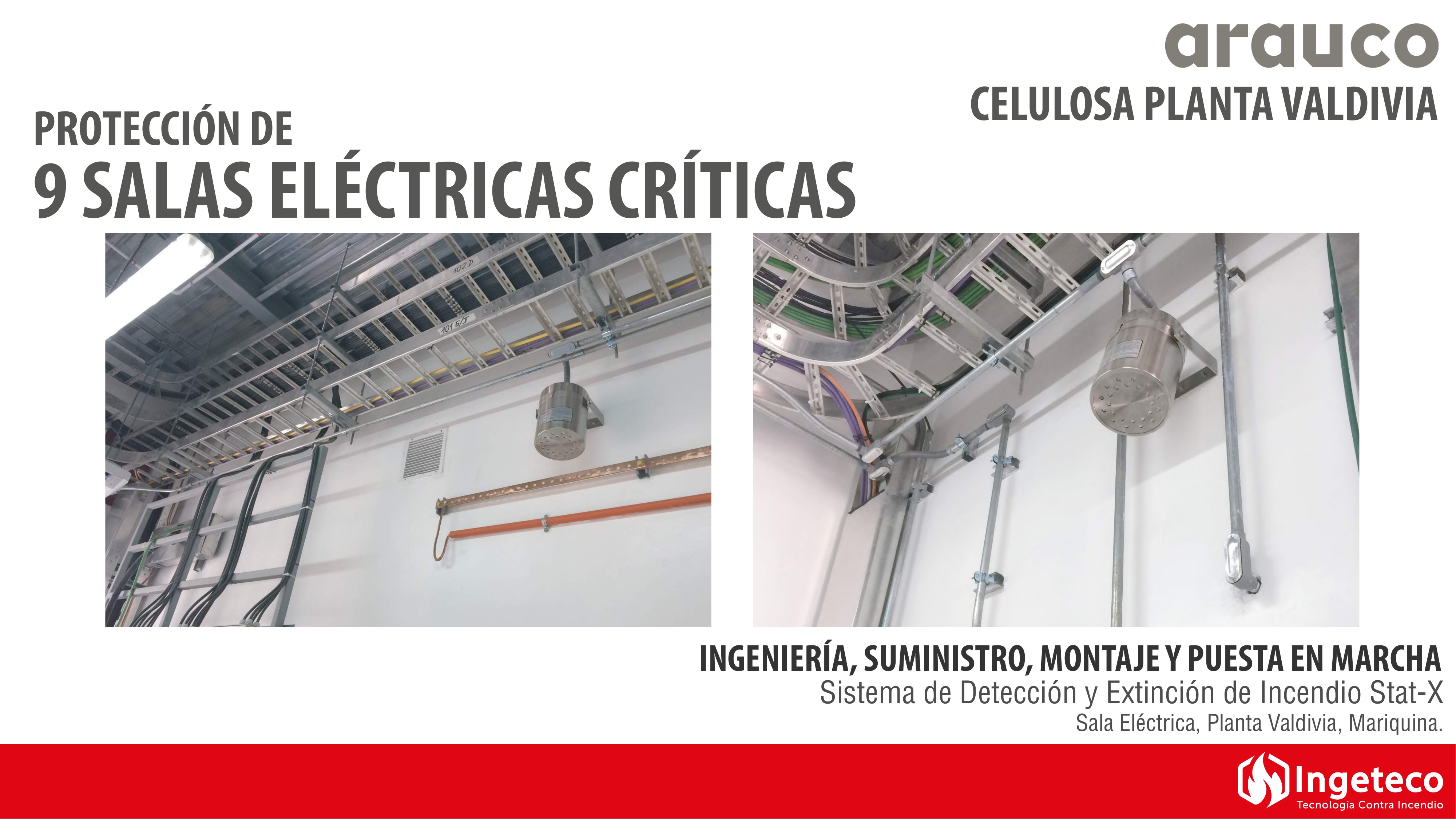Protección de 9 Salas Eléctricas Críticas