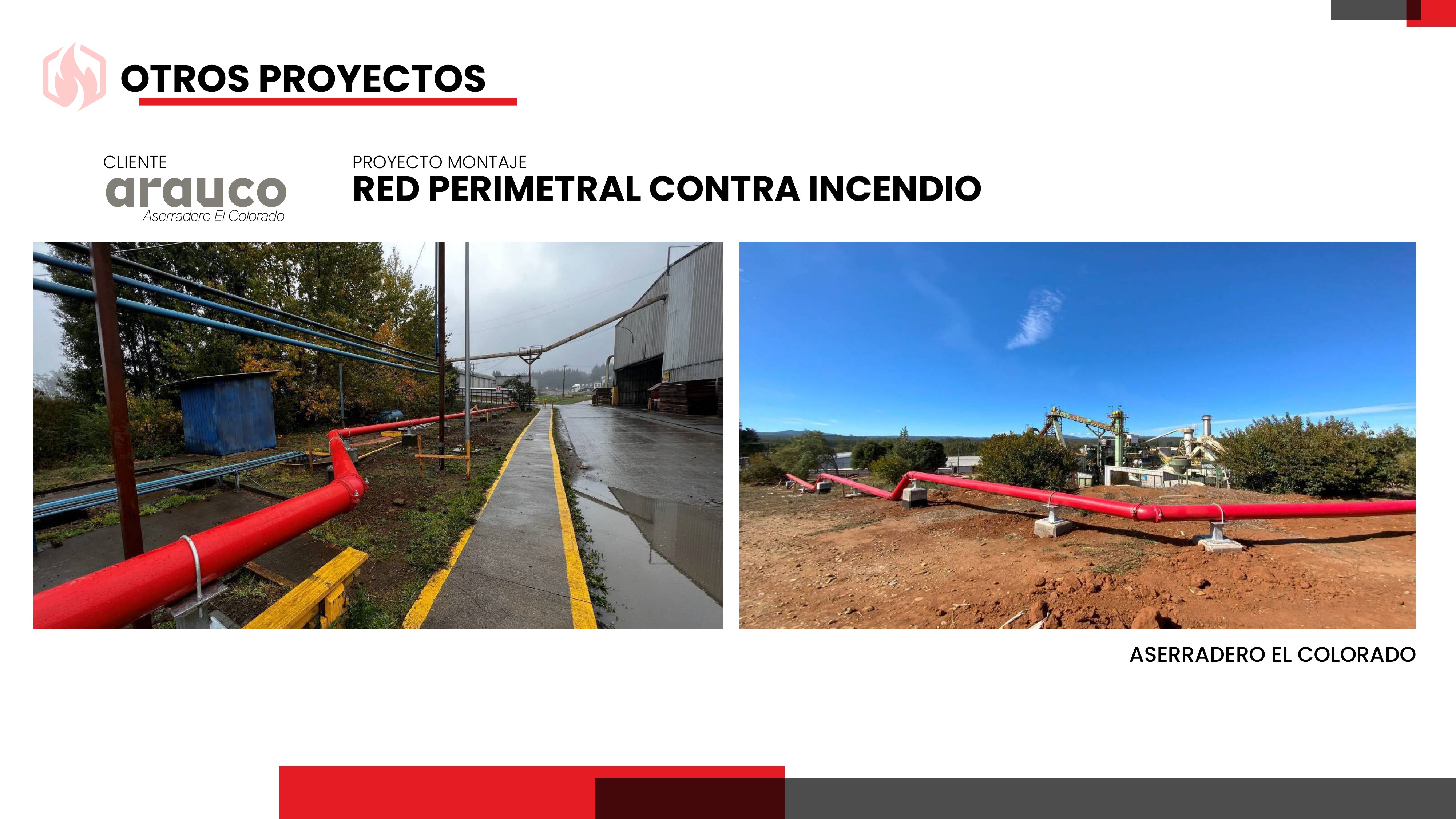 Red Perimetral Contra Incendio — Arauco El Colorado