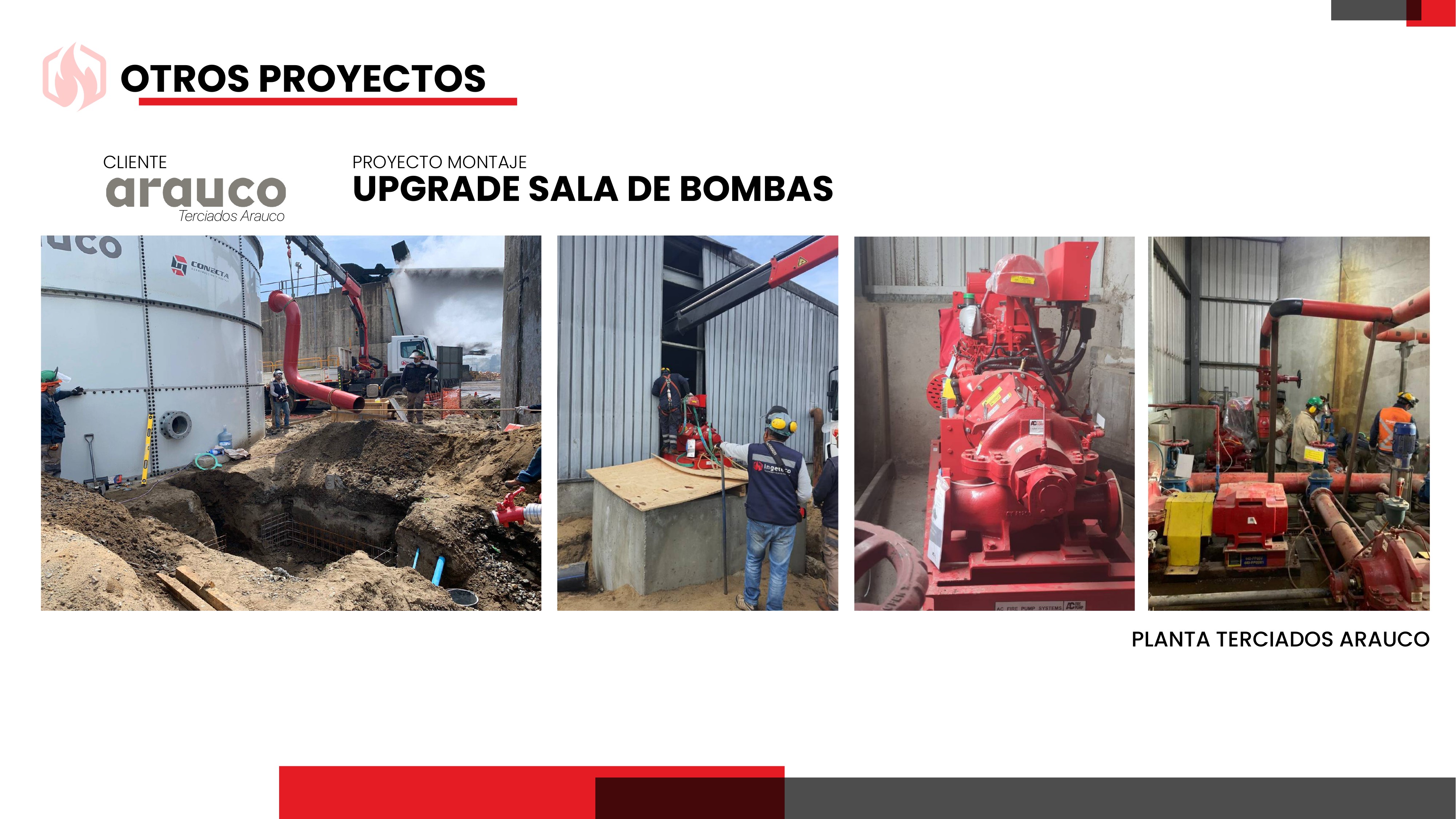 Upgrade Sala de Bombas — Arauco Terciados